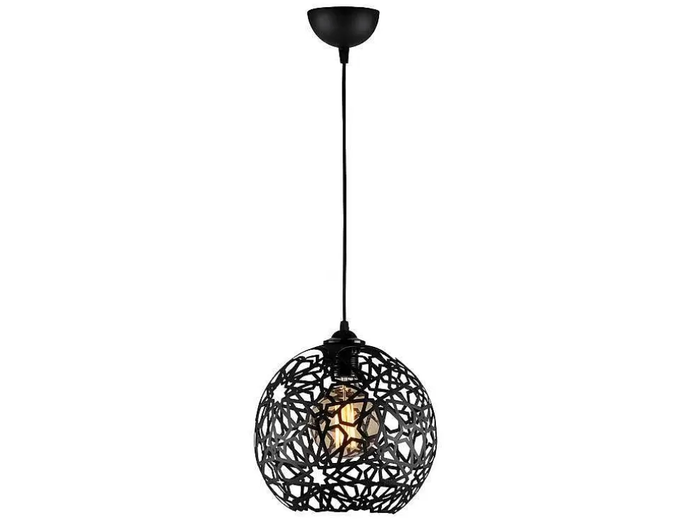 OZAIA Candeeiro De Teto Filiforme Em Metal De Altura Regulavel De D. 25 X A. 39/119 Cm Cor Preto - Celindra* Candeeiro Suspenso