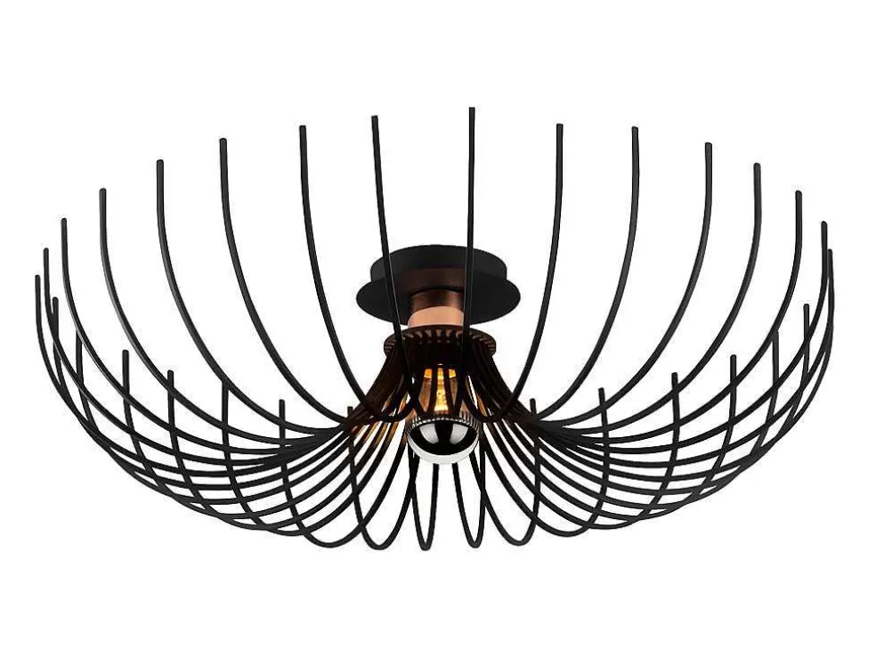 Vente-unique Candeeiro De Teto Filiforme Em Metal De D.56 X A.16 Cm Cor Preto - Aspendos* Luz De Teto