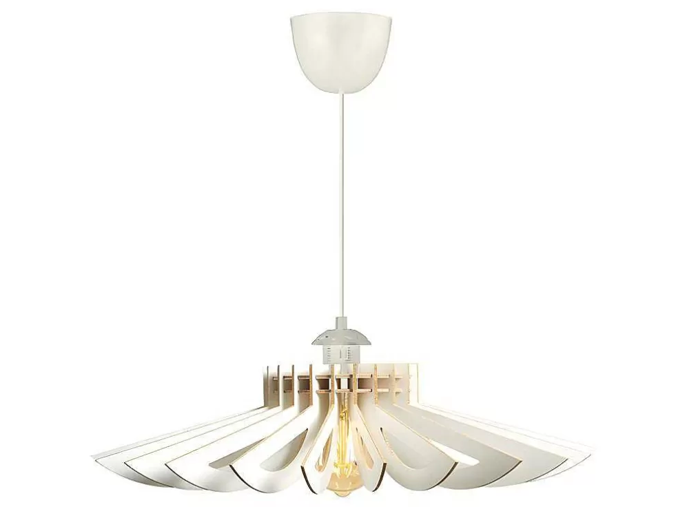 OZAIA Candeeiro De Teto Perfurado Em Mdf De D. 68 X A. 50 Cm Cor Branco - Farita* Candeeiro Suspenso