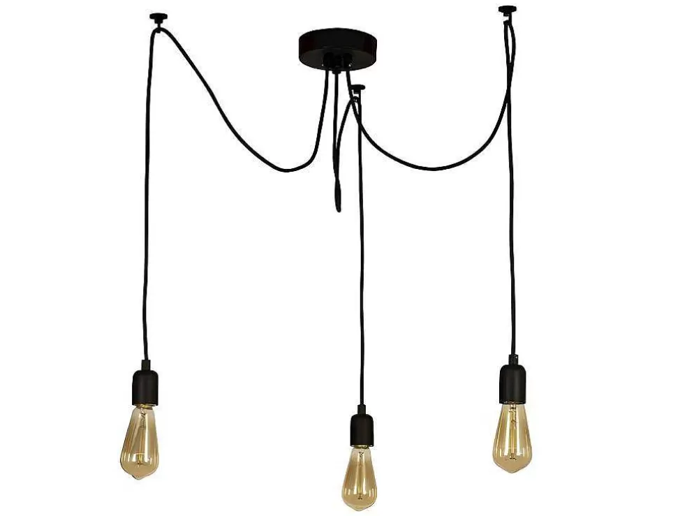 EPIKASA Candeeiro Suspenso Andria, Preto, 180 X 180 X 93 Cm, * Candeeiro Suspenso