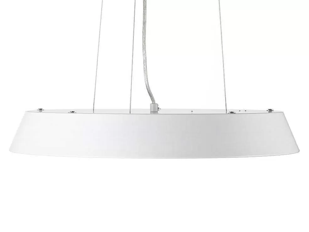 OZAIA Candeeiro Suspenso Com Leds Metal E Aluminio D45 Cm Branco E Natural - Derry* Candeeiro Suspenso