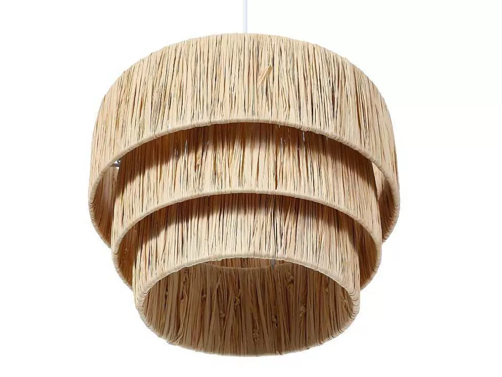 OZAIA Candeeiro Suspenso Em Rafia D30 X A171 Cm Natural - Sarnia* Candeeiro Suspenso