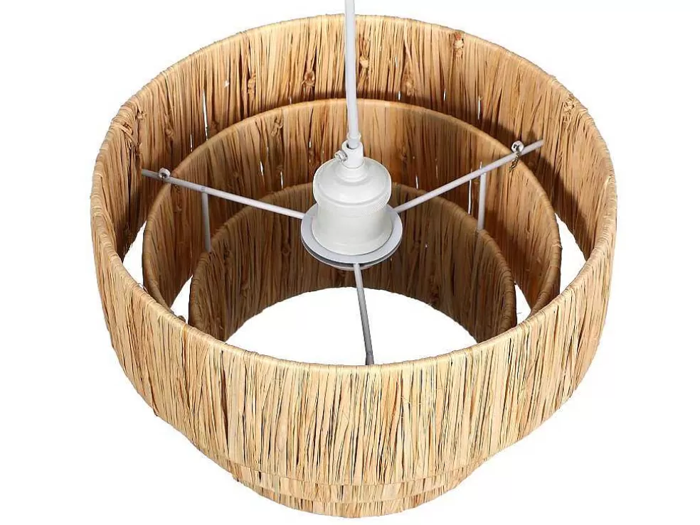 OZAIA Candeeiro Suspenso Em Rafia D30 X A171 Cm Natural - Sarnia* Candeeiro Suspenso