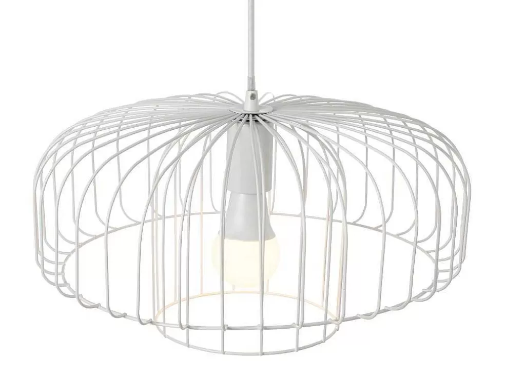 OZAIA Candeeiro Suspenso Filiforme Em Metal D40 X A130 Cm Branco - Andromaque* Candeeiro Suspenso