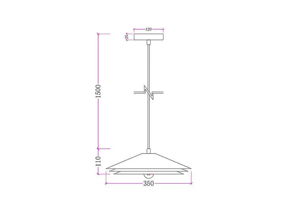 OZAIA Candeeiro Suspenso Metal D35 X A161 Cm Verde - Kiruna* Candeeiro Suspenso