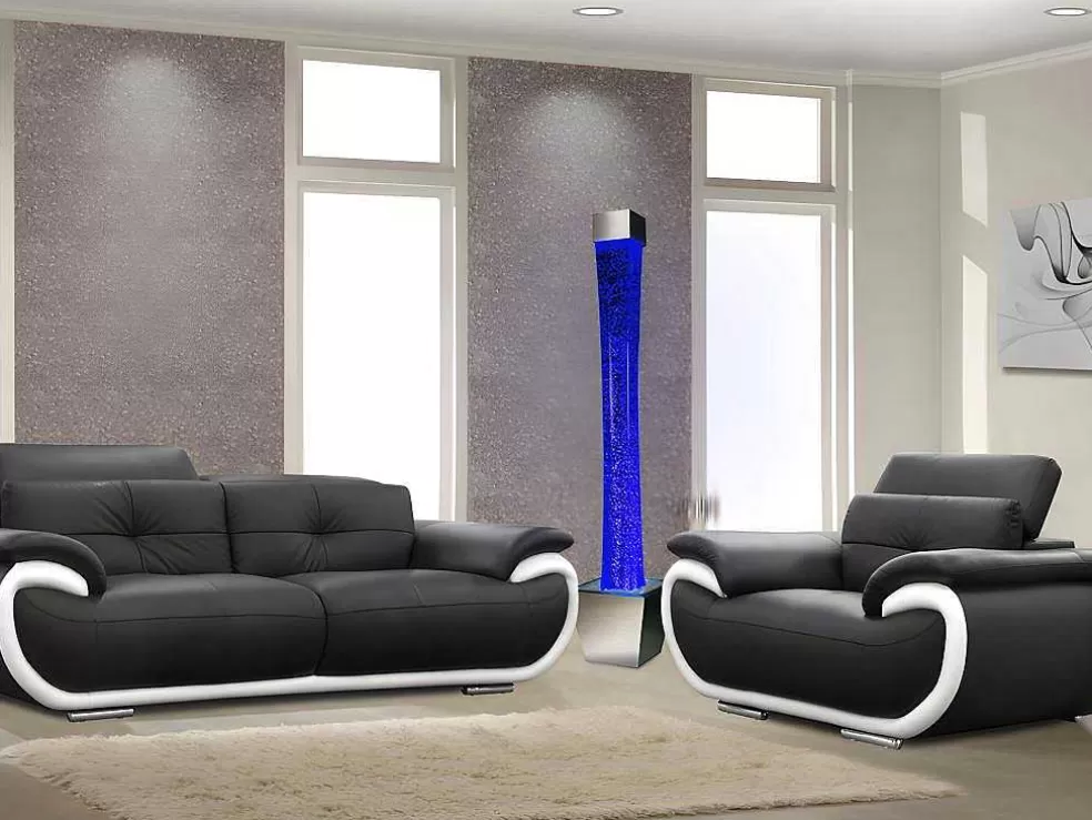 OZAIA Coluna De Bolhas De Agua Com Vaso Gobie - Leds Com Cores Que Mudam - A.183 Cm* Candeeiro De Pe