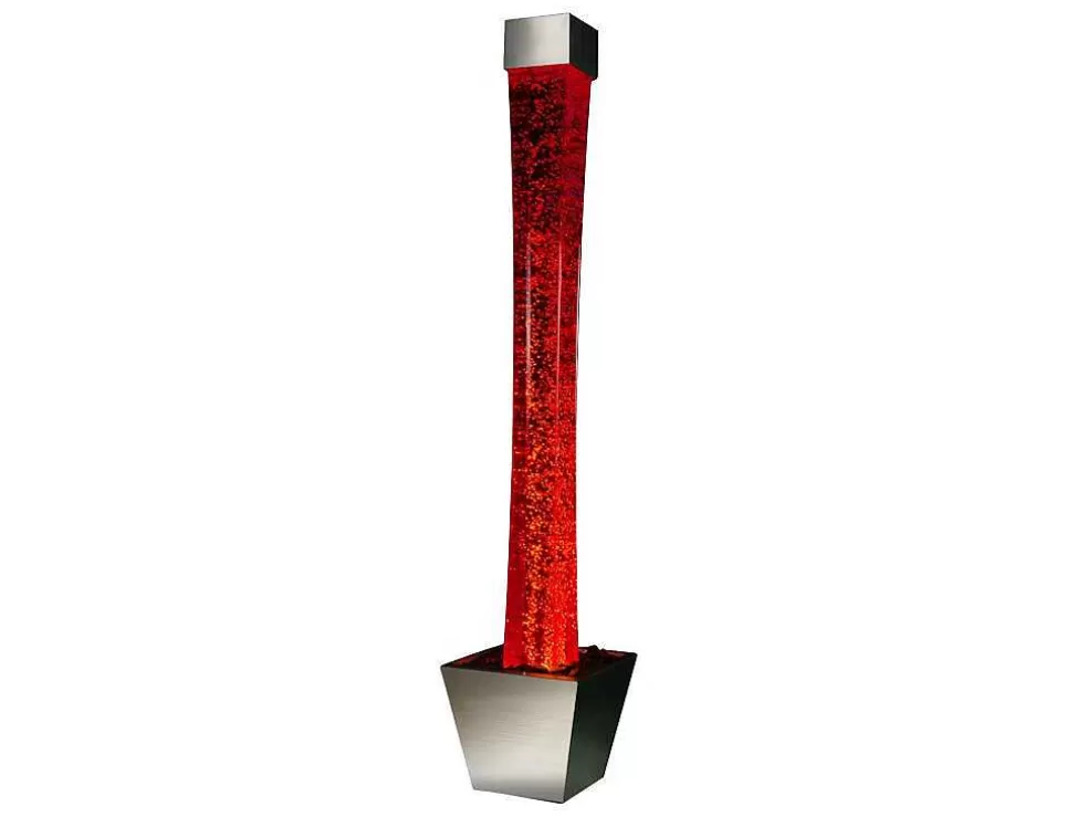 OZAIA Coluna De Bolhas De Agua Com Vaso Gobie - Leds Com Cores Que Mudam - A.183 Cm* Candeeiro De Pe