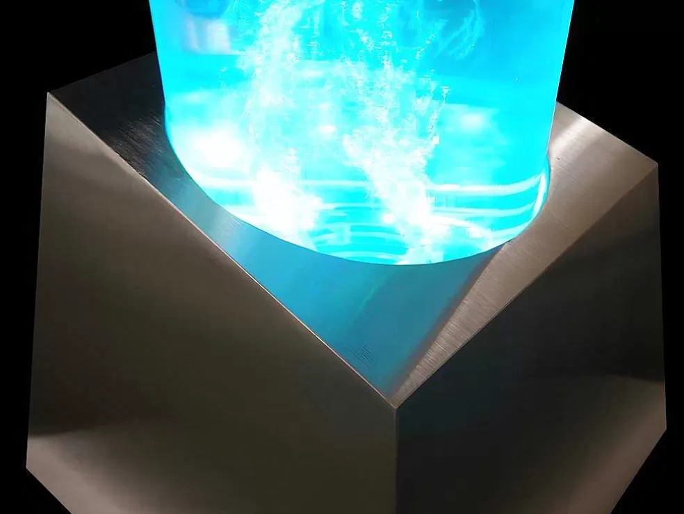 OZAIA Coluna De Bolhas De Agua Woby - Leds Com Cor Que Muda - A.130 Cm* Candeeiro De Pe