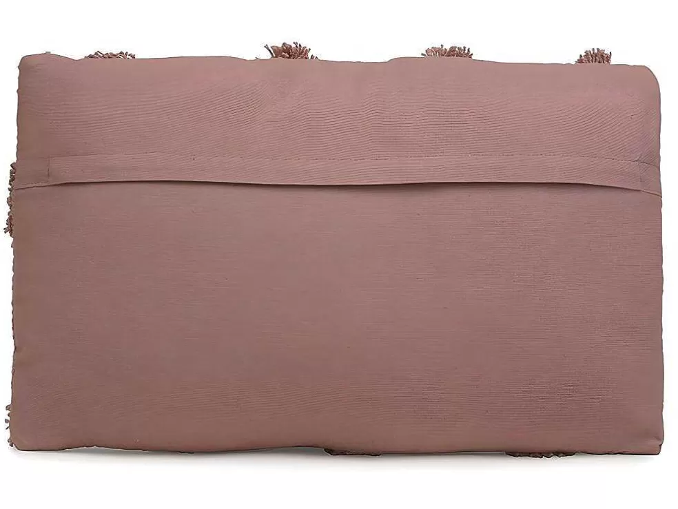 OZAIA Conjunto De 2 Almofadas 100% Algodao Tufado De 30 X 50 Cm Cor-De-Rosa Velho - Jadel* Têxtil De Casa