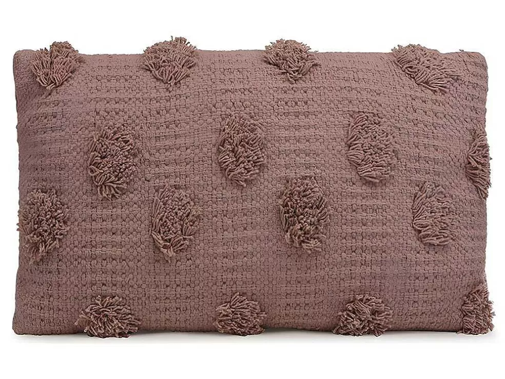 OZAIA Conjunto De 2 Almofadas 100% Algodao Tufado De 30 X 50 Cm Cor-De-Rosa Velho - Jadel* Têxtil De Casa