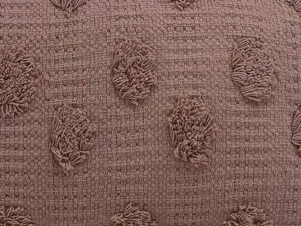 OZAIA Conjunto De 2 Almofadas 100% Algodao Tufado De 30 X 50 Cm Cor-De-Rosa Velho - Jadel* Têxtil De Casa