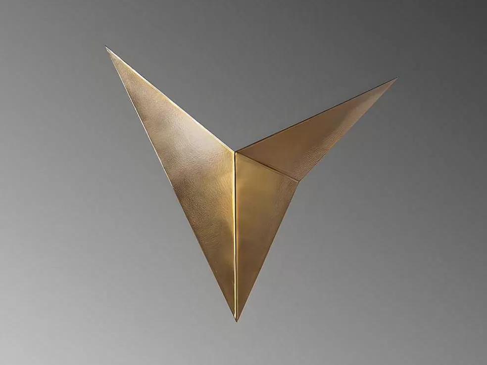 OZAIA Conjunto De 2 Apliques Em Metal C34 X L5 X A34 Cm Dourado - Birdo* Candeeiro De Parede