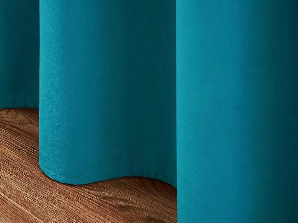OZAIA Conjunto De 2 Cortinas Em Veludo 140 X 260 Cm Azul - Ahtari* Têxtil De Casa