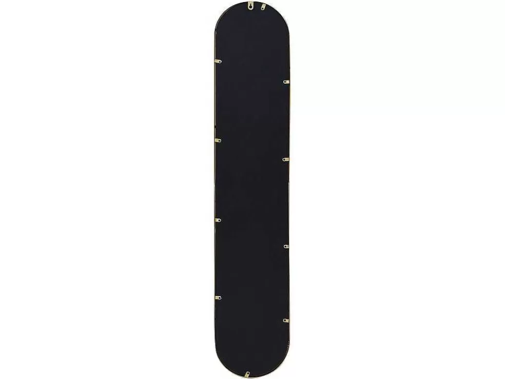 OZAIA Conjunto De 3 Espelhos Ovais Em Metal De L.23 X A.120 Cm Cor Dourado - Jaylen* Espelhos