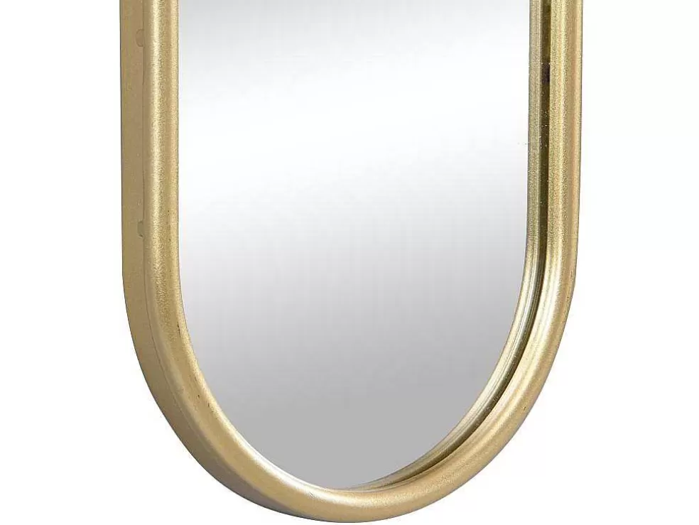 OZAIA Conjunto De 3 Espelhos Ovais Em Metal De L.23 X A.120 Cm Cor Dourado - Jaylen* Espelhos