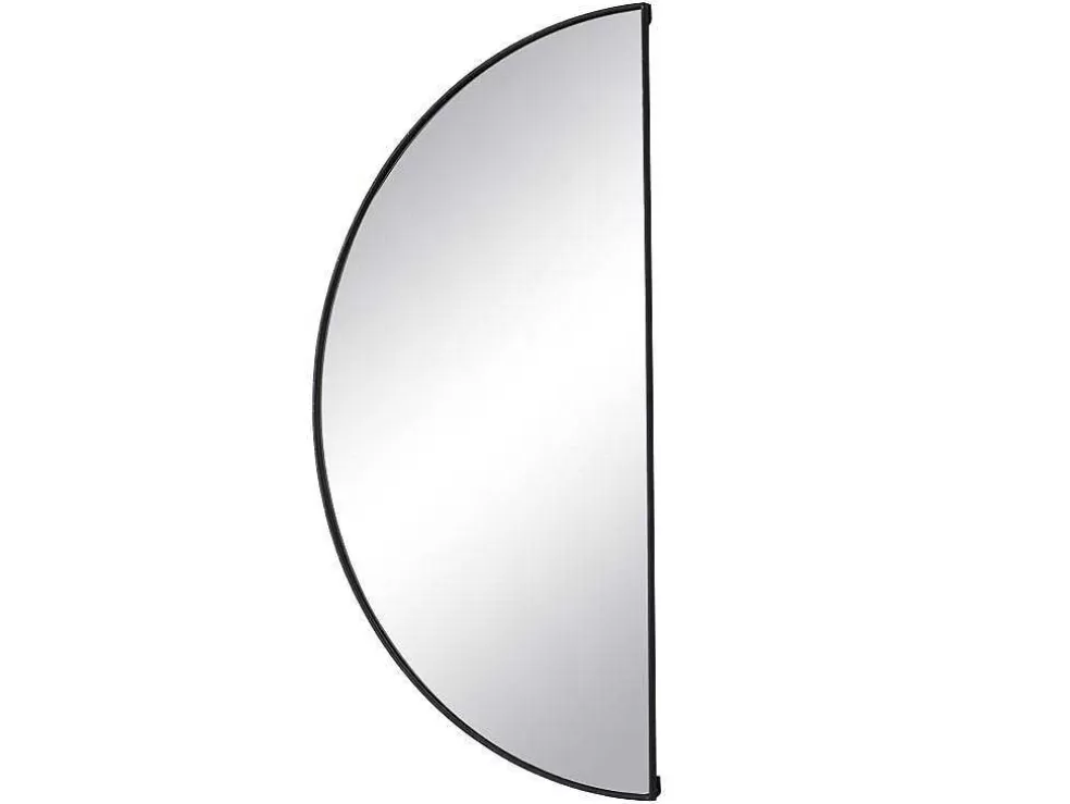OZAIA Conjunto De 2 Espelhos Semicirculo Design Em Metal C50 X A100 Cm Preto - Gavra* Espelhos