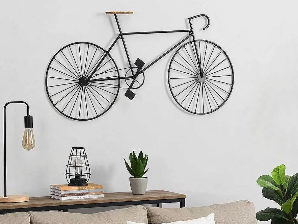 OZAIA Decoração De Parede Em Metal De C. 109 X A. 56 Cm Cor Preto - Ventoux* Placa De Parede Decorativa