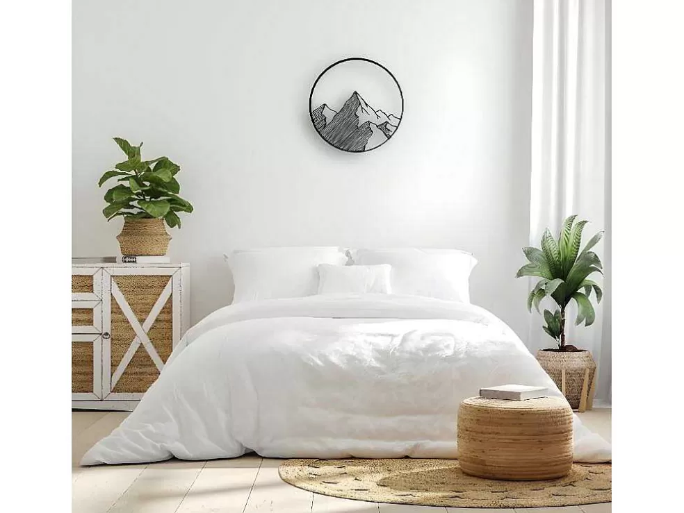 EPIKASA Decoração Metalica Montanha 9, Preto, 50X1,5X50 Cm, * Placa De Parede Decorativa