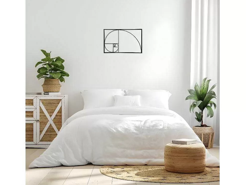 EPIKASA Decoração Metalica Proporcao Aurea, Preto, 53X1,5X35 Cm, * Placa De Parede Decorativa
