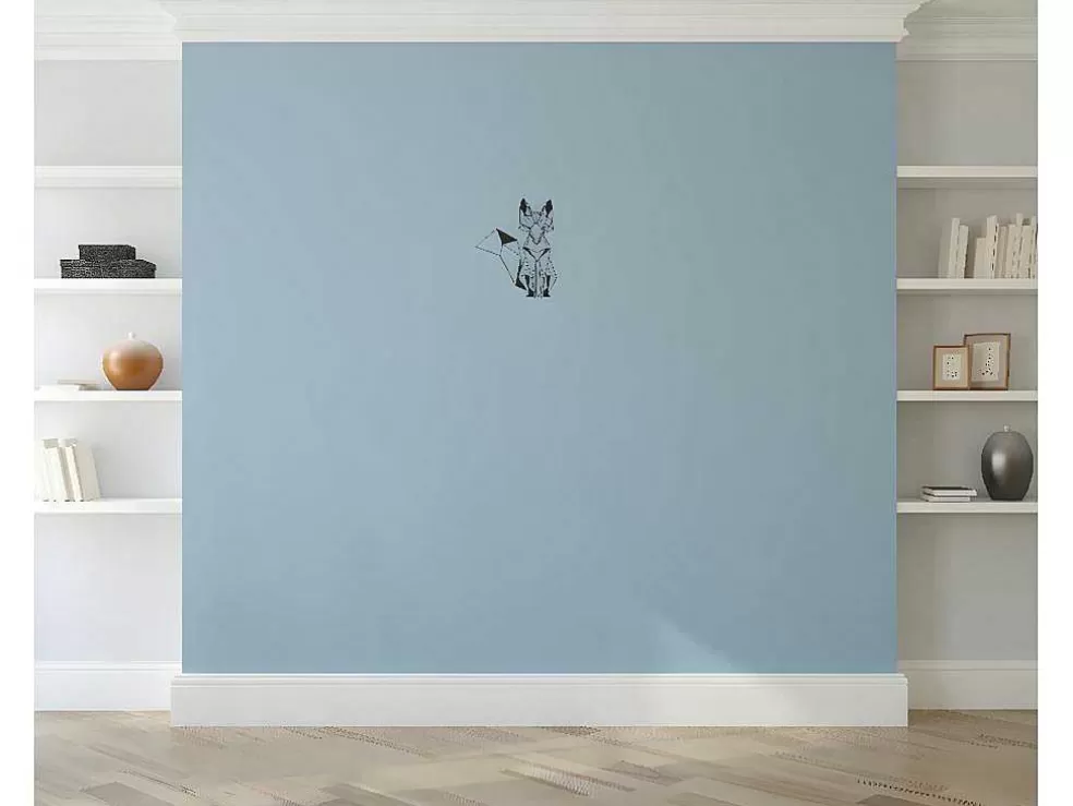EPIKASA Decoração Metalica Raposa, Preto, 33X1,5X40 Cm, * Placa De Parede Decorativa