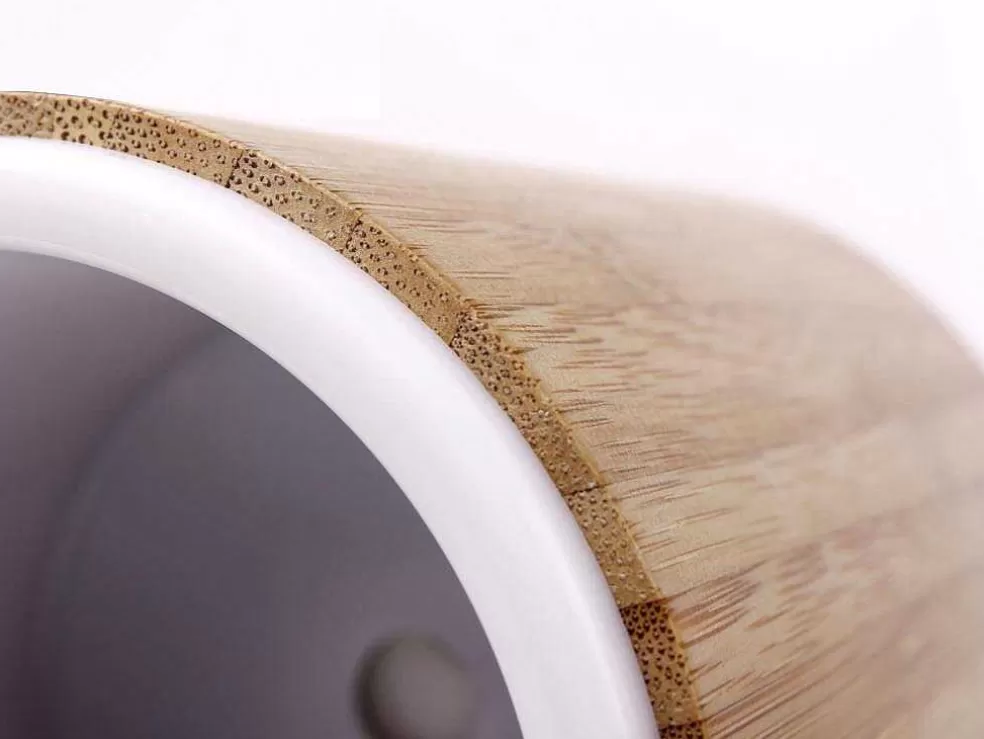Purline Diffuseur D'Aromes Par Ultrasons 12W Avec Led En Bambou Brun* Objeto De Decoração Interior