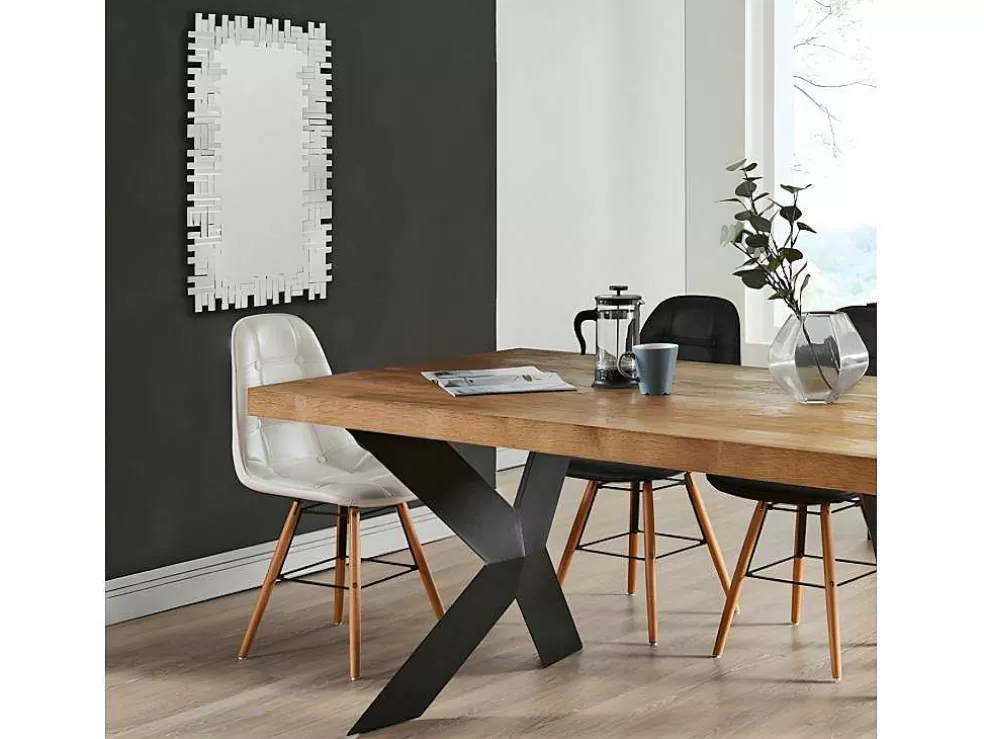 OZAIA Espelho De Parede 120 X 2 X 57 Cm Em Inox E Mdf Prateado - Lola* Espelhos