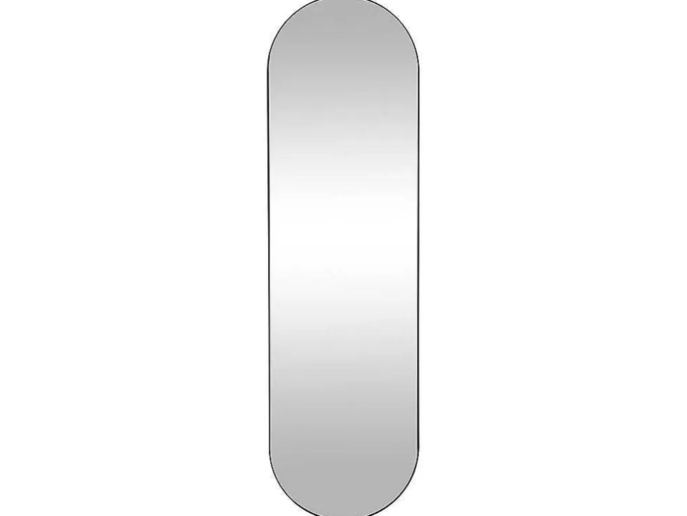 OZAIA Espelho De Parede Oval Em Metal De C. 40 X A. 140 Cm Cor Preto - Onikal* Espelhos