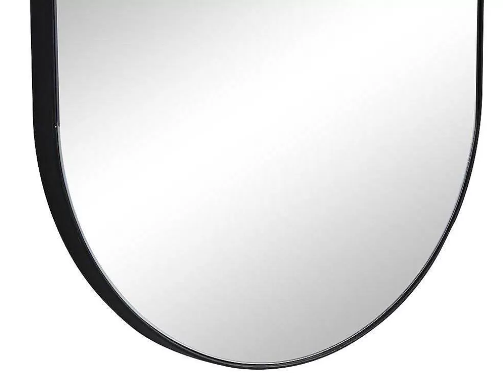OZAIA Espelho De Parede Oval Em Metal De C. 40 X A. 140 Cm Cor Preto - Onikal* Espelhos