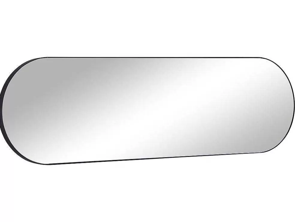 OZAIA Espelho De Parede Oval Em Metal De C. 40 X A. 140 Cm Cor Preto - Onikal* Espelhos