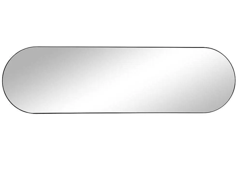 OZAIA Espelho De Parede Oval Em Metal De C. 40 X A. 140 Cm Cor Preto - Onikal* Espelhos