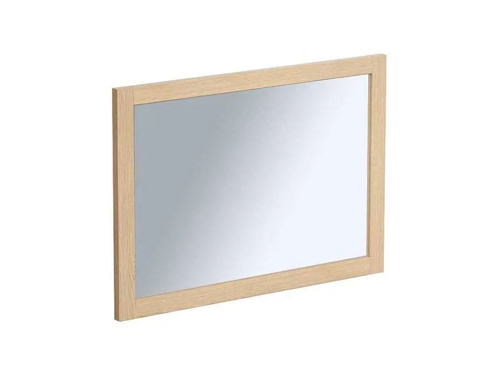Vente-unique Espelho Retangular Com Contorno Em Folha De Carvalho L50 X A70 Cm - Timea* Espelhos
