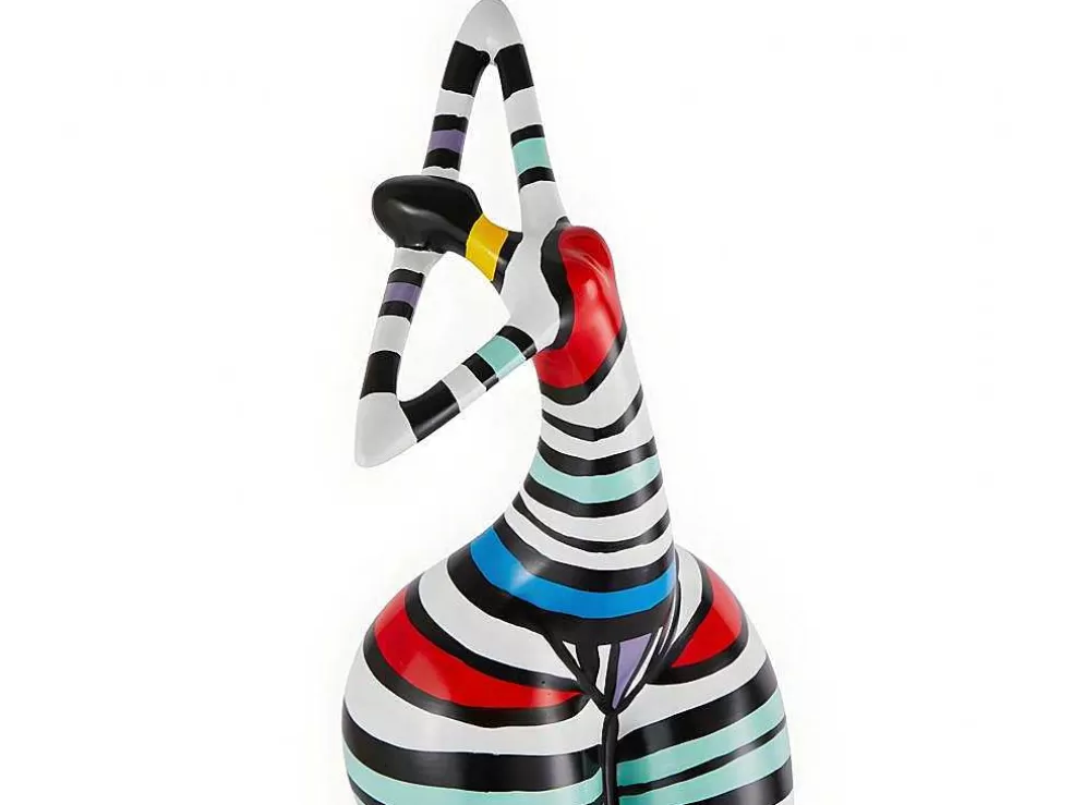 OZAIA Estátua De Mulher Redonda Mistress - Resina - 17X17X51 Cm - Listrada Multicolor* Estátua