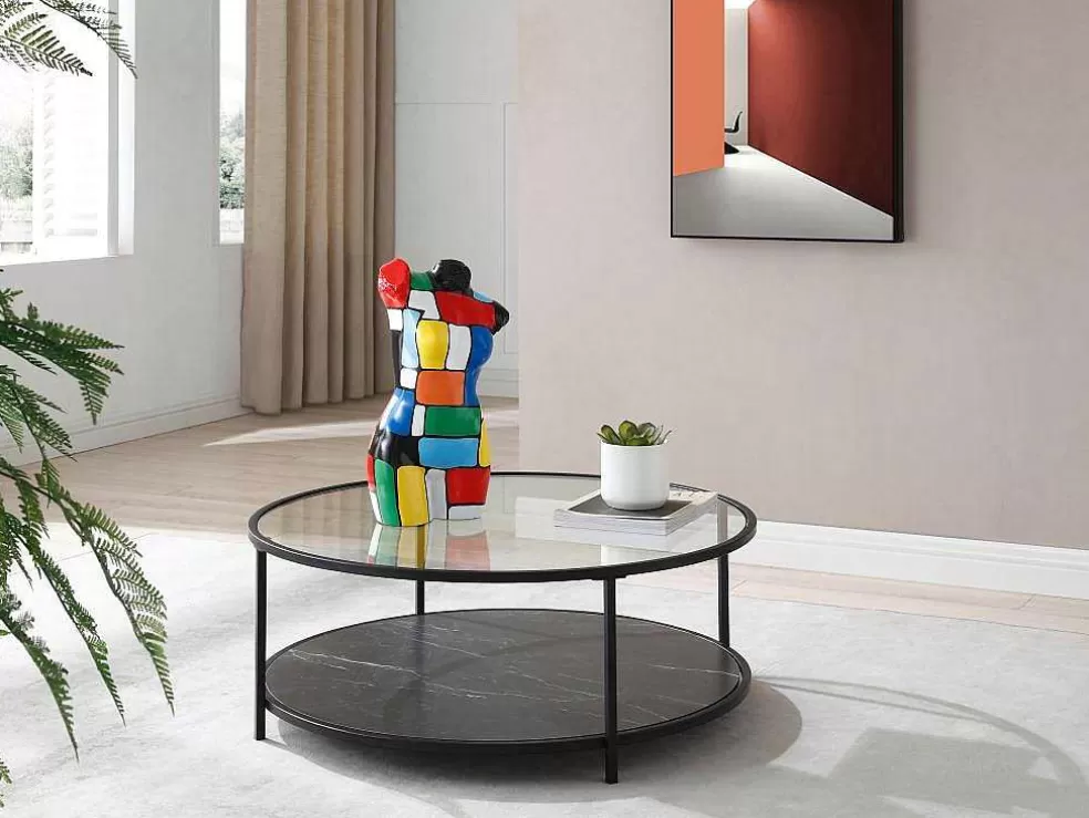 OZAIA Grande Estátua Busto Em Resina C26 X L17 X A48 Cm Multicolor - Taviano* Estátua