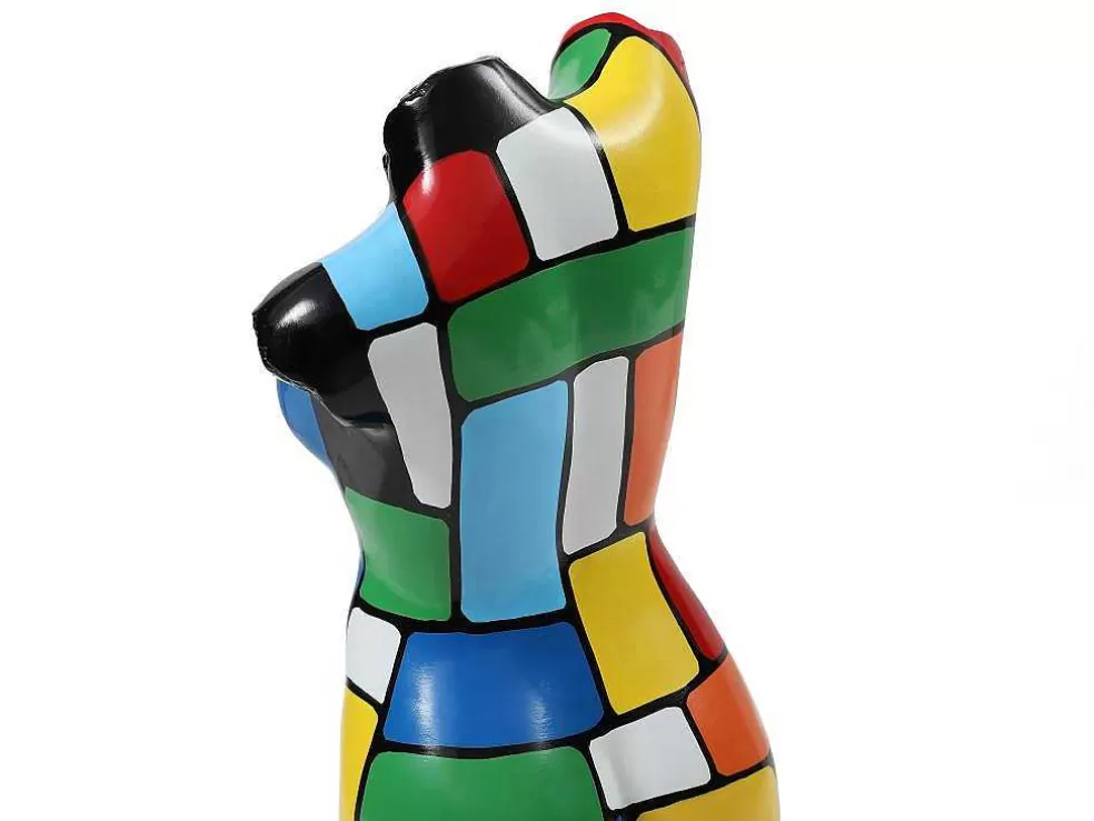 OZAIA Grande Estátua Busto Em Resina C26 X L17 X A48 Cm Multicolor - Taviano* Estátua