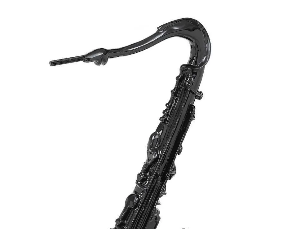 OZAIA Grande Estátua De Saxofone Em Resina C29 X L16 X A62 Cm Preto - Musania* Estátua