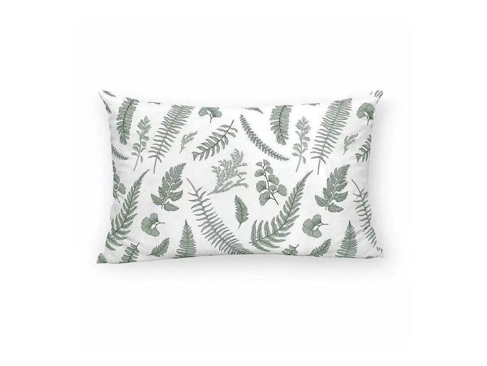 Purline Housse De Coussin 100% Coton 1 Piece Vert A Motifs Vegetaux 30X50* Têxtil De Casa