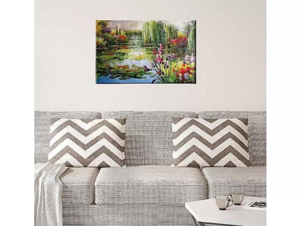 EPIKASA Impressao Em Tela Monet Nenufares, Multicolorido, 70X3X45 Cm, * Placa De Parede Decorativa