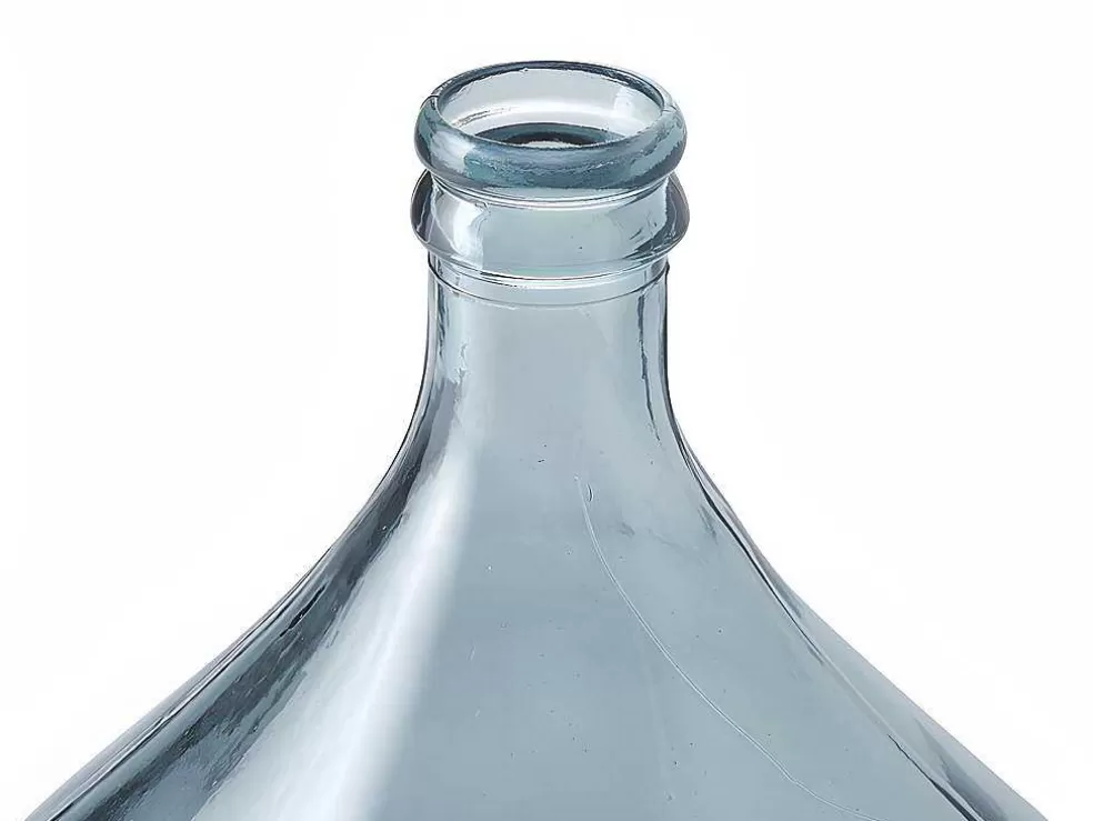 OZAIA Jarra Estilo Garrafao Em Vidro Reciclado 34 L Cor Transparente Azulado - Silice* Objeto De Decoração Interior