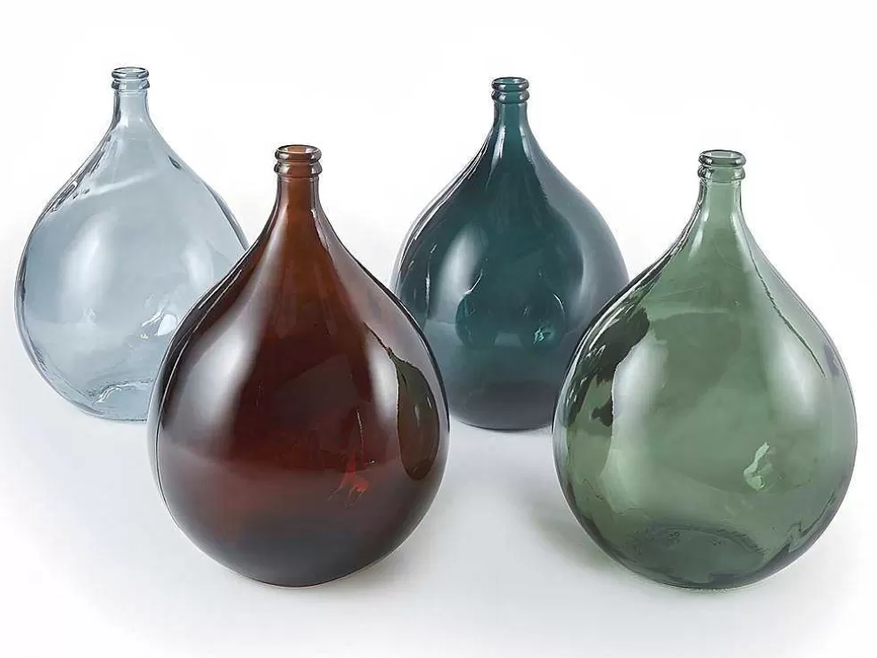 OZAIA Jarra Estilo Garrafao Em Vidro Reciclado 34 L Cor Transparente Azulado - Silice* Objeto De Decoração Interior