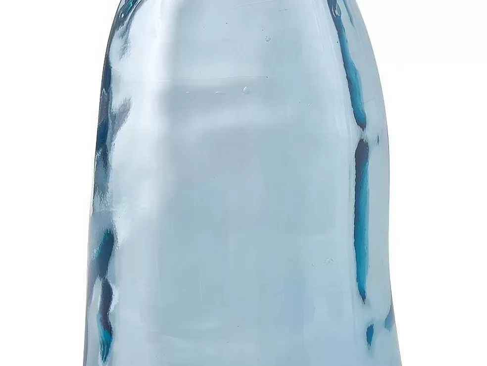 OZAIA Jarra Estilo Garrafao Em Vidro Reciclado De A. 51 Cm Cor Transparente Azulado - Pyrite* Objeto De Decoração Interior