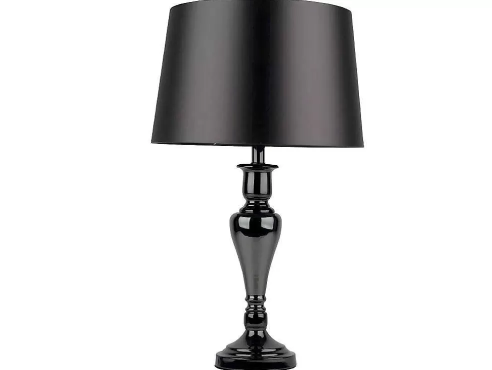 EPIKASA Lampada De Mesa Karma, Cromio, Preto, Prata, 40X40X66 Cm, * Candeeiro De Mesa