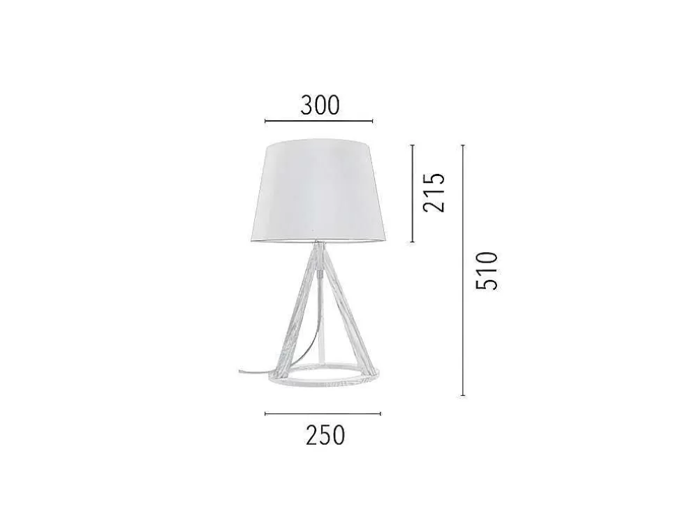 EPIKASA Lampada De Mesa Konan, Multicor, 30X30X51 Cm, * Candeeiro De Mesa