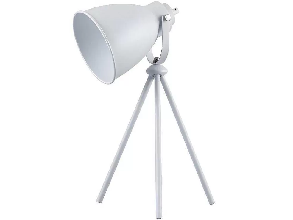 EPIKASA Lampada De Mesa Marla, Branco, 25X21X43,5 Cm, * Candeeiro De Mesa