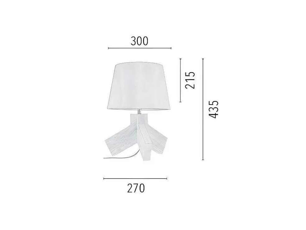 EPIKASA Lampada De Mesa Tilda, Multicor, 30X30X43,5 Cm, * Candeeiro De Mesa