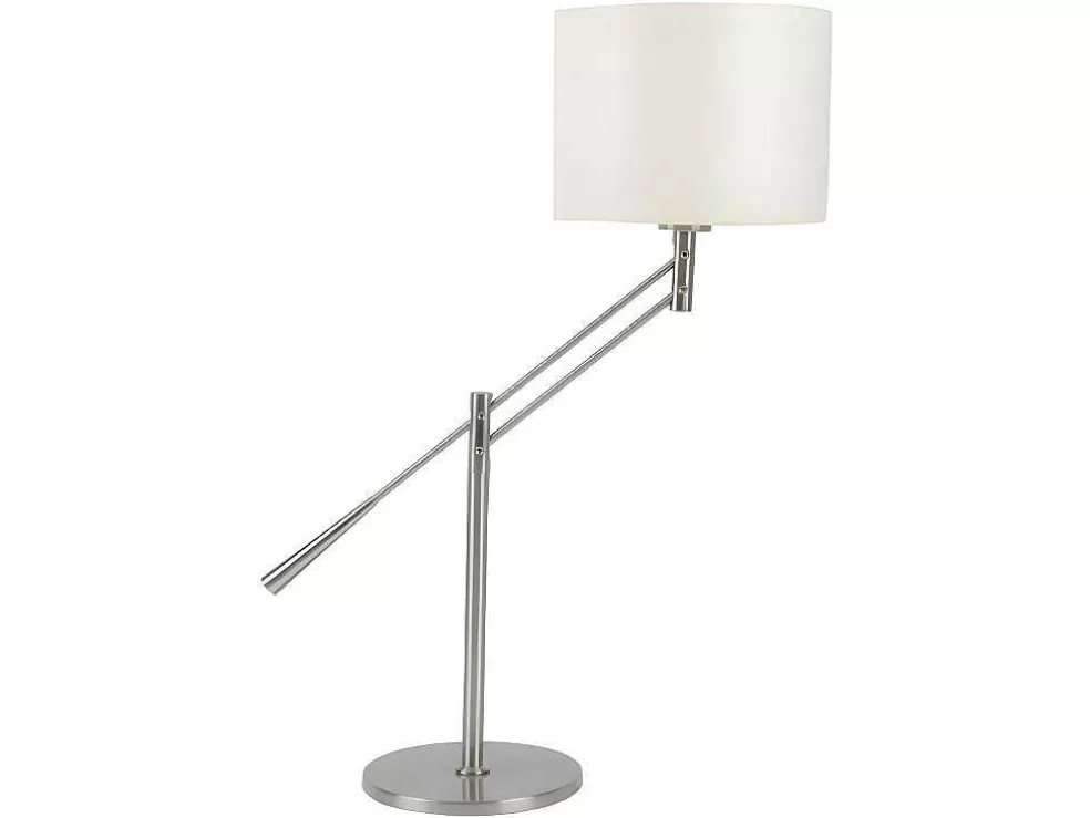 EPIKASA Lampada De Mesa Toro, Aco, Ecru, 46,5X22X66 Cm, * Candeeiro De Mesa
