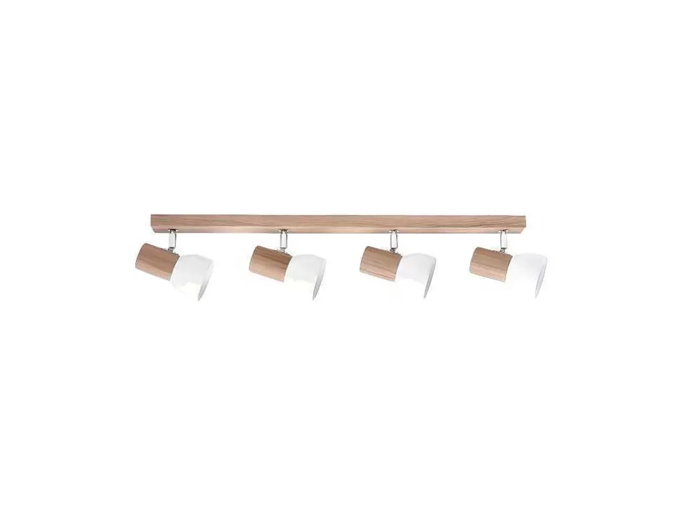 EPIKASA Lampada De Tecto Svenda, Carvalho, Cromio, Branco, 75X9X14,5 Cm, * Luz De Teto