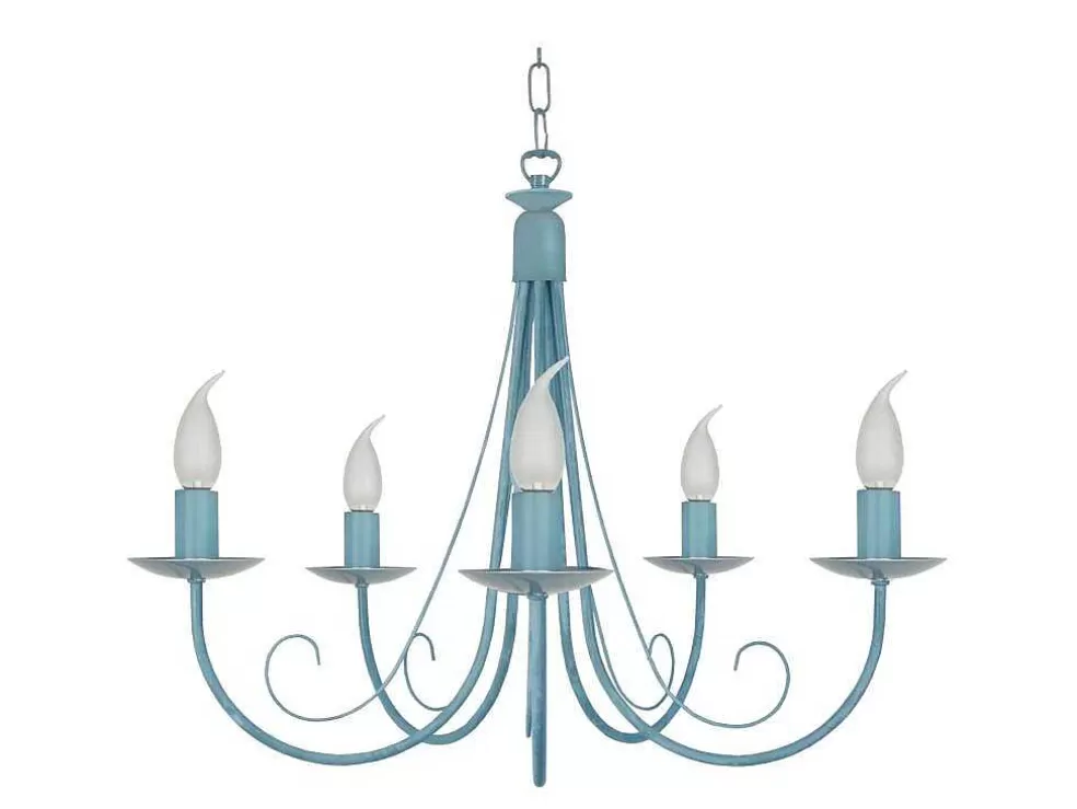 TOSEL Lustre Cote D'Ivoire Lampada Decorativa Braco Cinza D60 X H90 Cm* Lustre