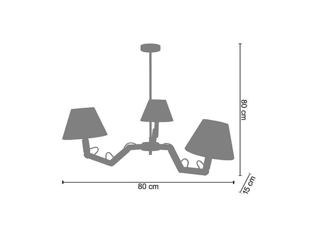 TOSEL Lustre Geri Tecido Braco Creme D80 X H80 Cm* Lustre