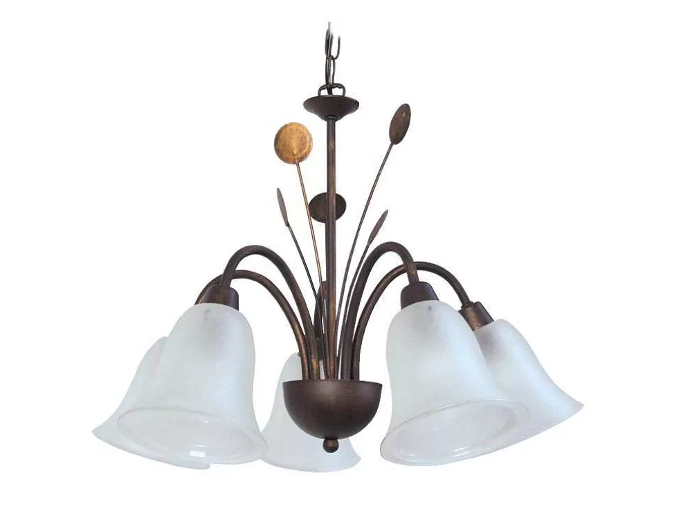 TOSEL Lustre Lustralia Vidro Braco Cetim D56 X H80 Cm* Lustre
