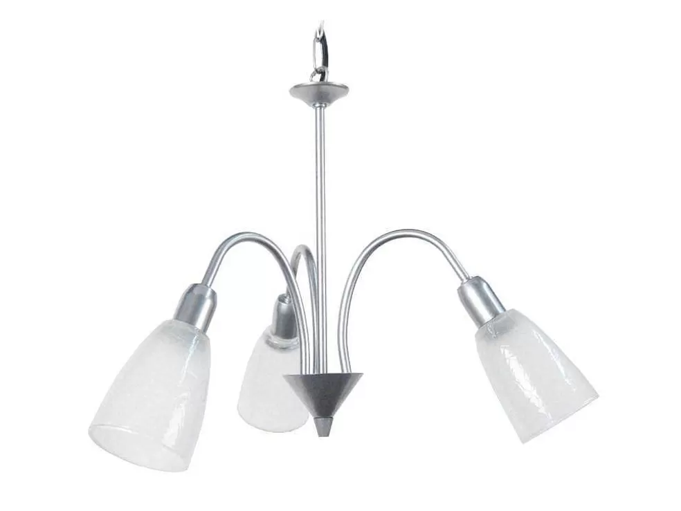 TOSEL Lustre Lustralia Vidro Braco Cinza D56 X H80 Cm* Lustre
